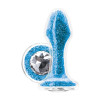 Анальная пробка с кристаллом Swarovski, из стекла, 9.5 см х 3.5 см фото №1 — секс игрушки: Украина, NO TABOO