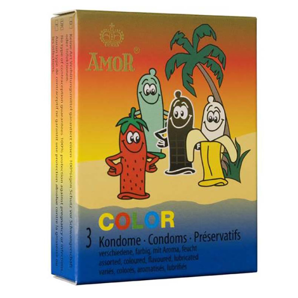 Резинки разноцветные Amor, 3 шт (43532)