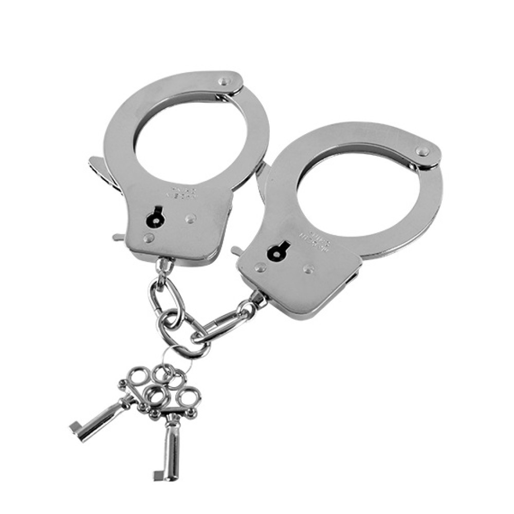 Наручники GP серебристые, металлические, one size, фото №0 — секс шоп Украина, NO TABOO