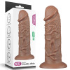 Фаллоимитатор реалистичный гигантский с присоской Lovetoy коричневый, 26.6 х 6.4 см фото №1 — секс игрушки: Украина, NO TABOO