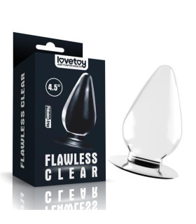Анальная пробка большая Lovetoy прозрачная, 11.5 х 6 см - No Taboo