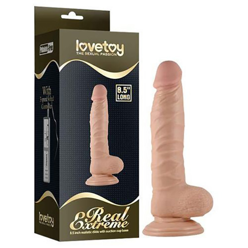 Фаллоимитатор реалистичный на присоске Lovetoy с мошонкой, 18 х 3.8 см фото №0 — секс игрушки: Украина, NO TABOO