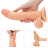 Страпон на турсиках с открытыми ягодицами Lovetoy, черный, бежевый, 21.5 х 4.5 см фото №5 — секс игрушки: Украина, NO TABOO