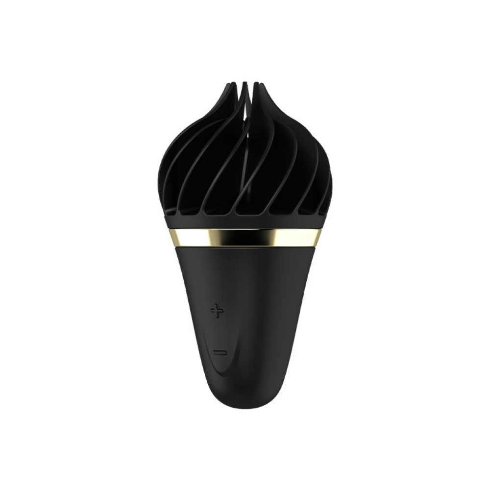 Вибратор для клитора с ротацией Satisfyer Sweet Treat в форме мороженого, черный, 10.5 х 5.6 см фото №0 — секс игрушки: Украина, NO TABOO