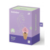 Стимулятор для клитора Satisfyer Sweet Treat с вращающимися лепестками, розово-коричневый, 10.4 х 5.5 см фото №2 — секс игрушки: Украина, NO TABOO