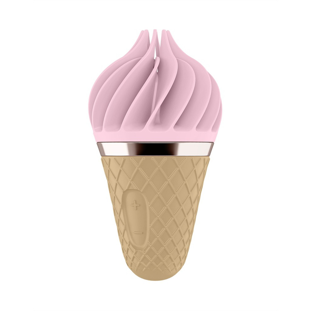 Стимулятор для клитора Satisfyer Sweet Treat с вращающимися лепестками, розово-коричневый, 10.4 х 5.5 см фото №0 — секс игрушки: Украина, NO TABOO