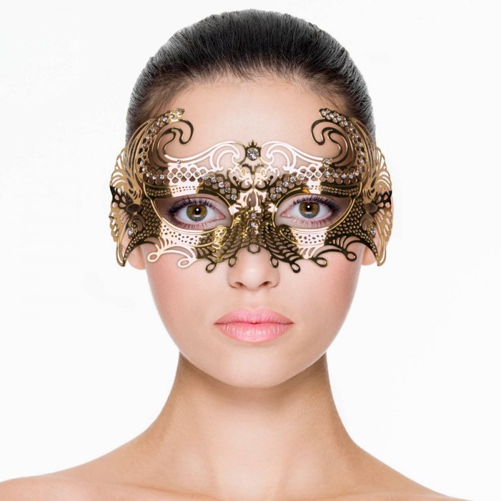 Маска металическая золото Easytoys Venetiaans Masker, фото №0 — секс шоп Украина, NO TABOO