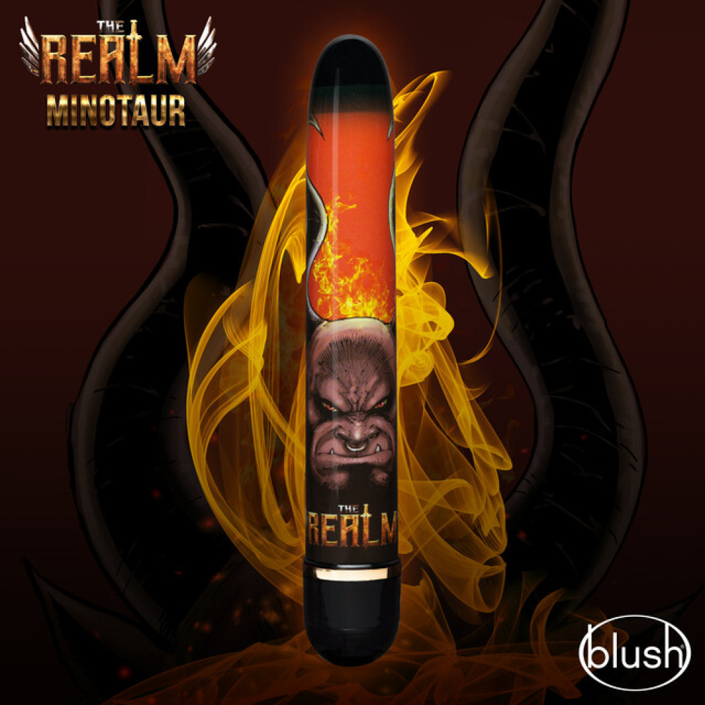 Вибратор многоскоростной The Realm Minotaur красный, 17.7 см х 2.5 см фото №3 — секс игрушки: Украина, NO TABOO