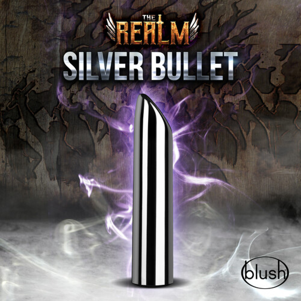 Вибропуля The Realm Rechargeable Bullet Silver, 10 х 2 см фото №5 — секс игрушки: Украина, NO TABOO
