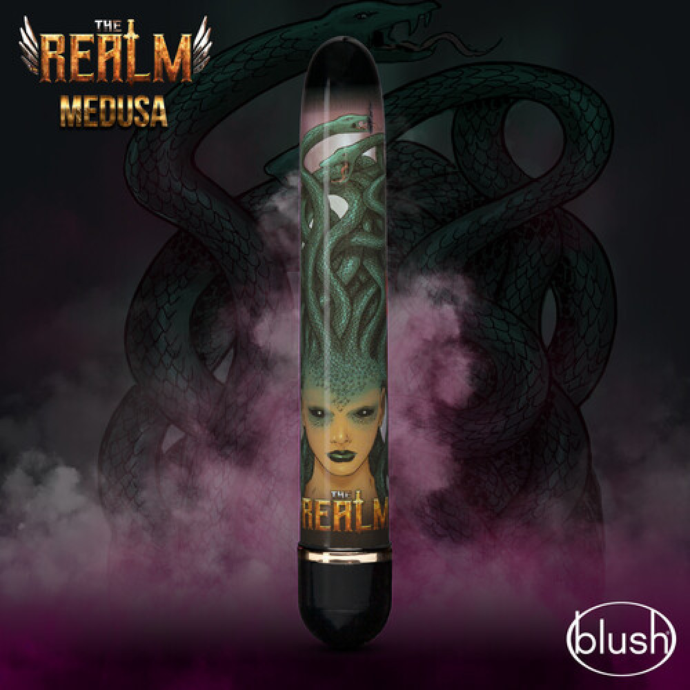 Вибратор многоскоростной The Realm Medusa фиолетовый, 17.7 см х 2.5 см фото №3 — секс игрушки: Украина, NO TABOO
