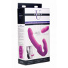 Безремневый страпон с вибрацией Evoke Vibrating Strapless Strap-On розовый, 24.7 х 4 см фото №2 — секс игрушки: Украина, NO TABOO