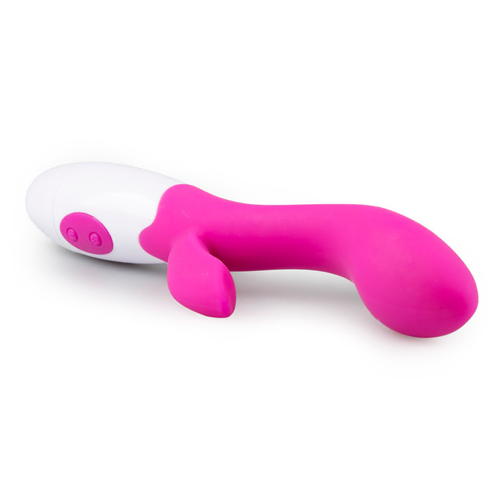 Вибратор с клиторальным отростком EasyToys Lily Vibrator - Pink фото №2 — секс игрушки: Украина, NO TABOO