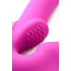 Безремневый страпон с вибрацией Evoke Vibrating Strapless Strap-On розовый, 24.7 х 4 см фото №4 — секс игрушки: Украина, NO TABOO