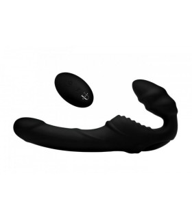 Безремневой страпон с вибрацией на пульте куправления Pro Rider Strapless Strap-on Vibrator - No Taboo