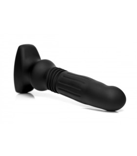 Аналная пробка с вибрацией на пульте управления Thunderplug Thrusting & Vibrating - No Taboo