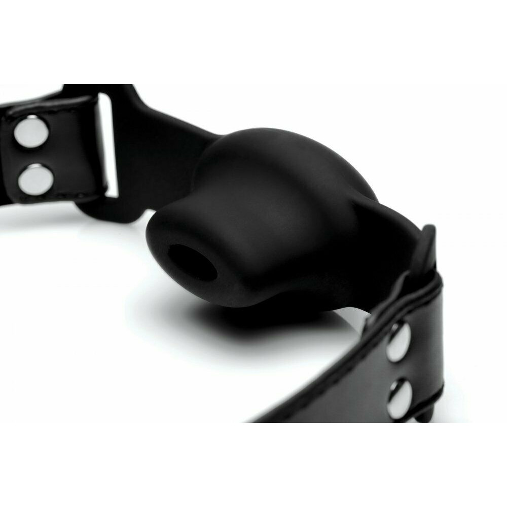 Кляп полый силикон Hollow Silicone Gag, фото №3 — секс шоп Украина, NO TABOO