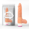 Реалистичный вибратор с яичками Chisa Luv Pleaser, бежевый, 20 х 3.5 см фото №1 — секс игрушки: Украина, NO TABOO