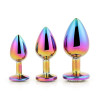 Набор анальных пробок Dreamtoys Multicolour со стразами, разноцветный, 3 шт фото №3 — секс игрушки: Украина, NO TABOO