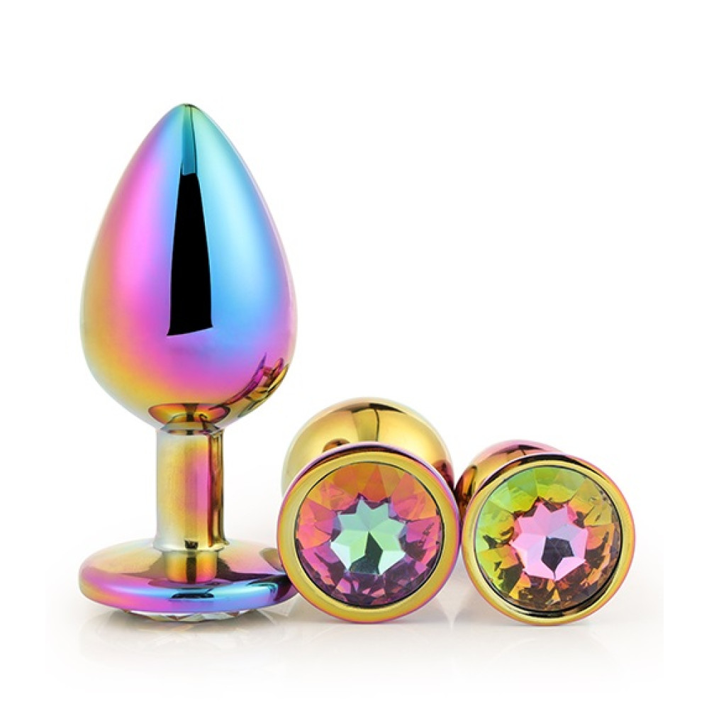 Набор анальных пробок Dreamtoys Multicolour со стразами, разноцветный, 3 шт фото №0 — секс игрушки: Украина, NO TABOO