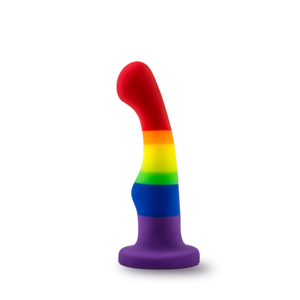 Фаллоимитатор Pride, на присоске, радужный, 13 х 2.9 см фото №0 — секс игрушки: Украина, NO TABOO