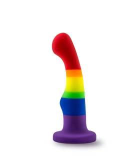 Фаллоимитатор Pride, на присоске, радужный, 13 х 2.9 см - No Taboo