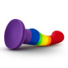 Фаллоимитатор Pride, на присоске, радужный, 13 х 2.9 см фото №2 — секс игрушки: Украина, NO TABOO