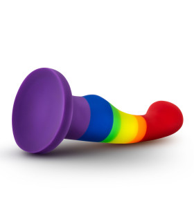 Фаллоимитатор Pride, на присоске, радужный, 13 х 2.9 см - No Taboo