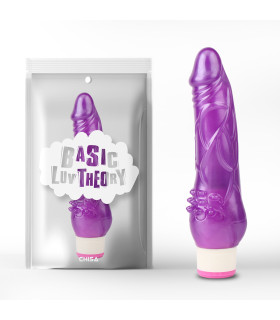 Вибратор рельефный Chisa Beginner Rider, реалистичный, фиолетовый, 20,5 × 5 см - No Taboo