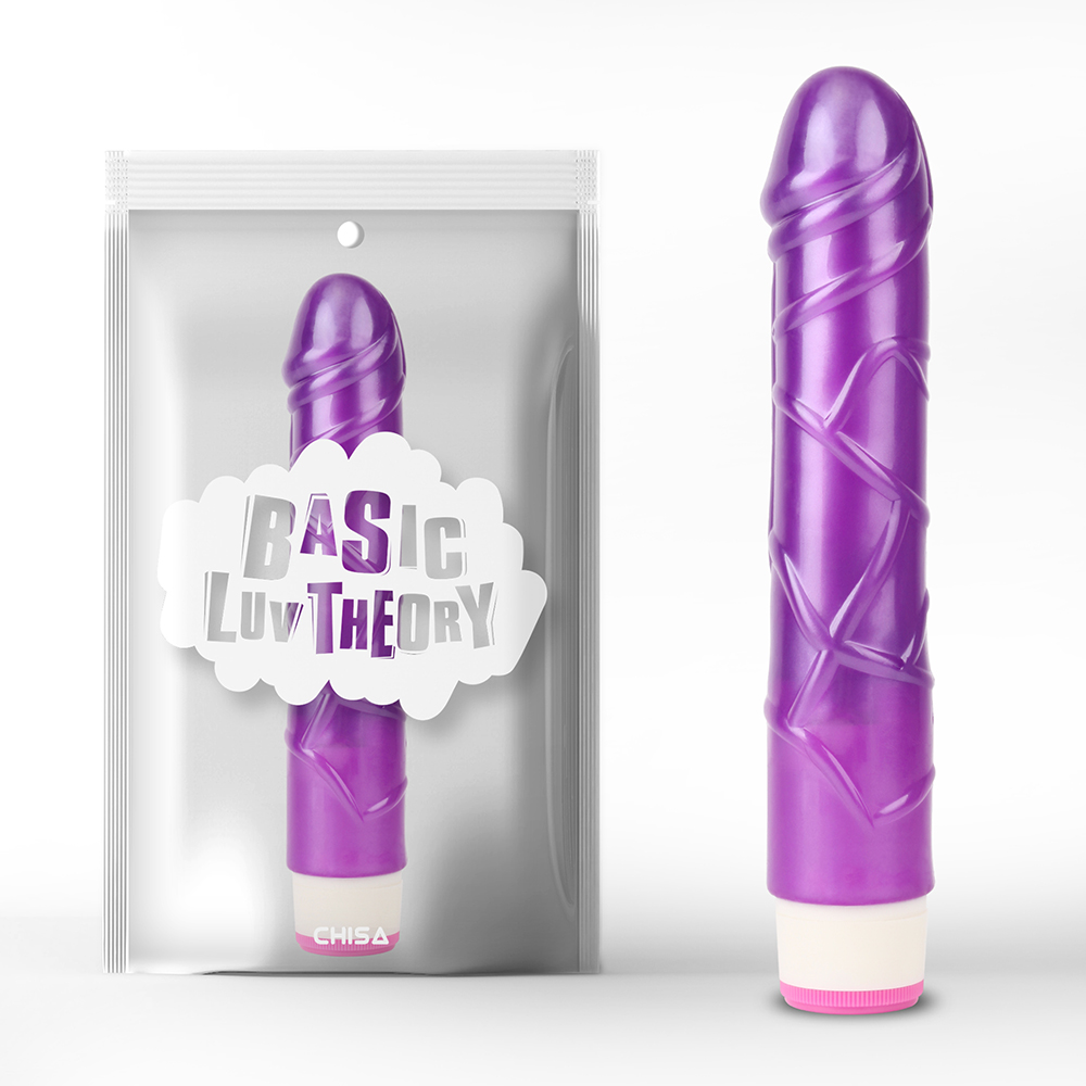 Вибратор Chisa Basic Pulsator, реалистичный, на батарейках, фиолетовый, 23 х 4.3 см фото №0 — секс игрушки: Украина, NO TABOO