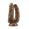 Фаллоимитатор двойной Chisa Dick Cumming на присоске, 18 х 3.5 и 16.5 х 3 см фото №1 — секс игрушки: Украина, NO TABOO