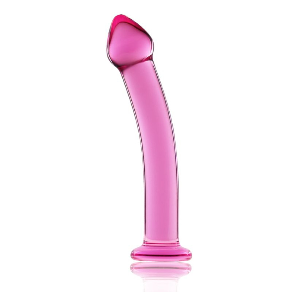 Фаллоимитатор нереалистичный Lovetoy стеклянный, розовый, 17.7 см х 3 см фото №0 — секс игрушки: Украина, NO TABOO