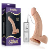Вибратор реалистичный на присоске Lovetoy бежевый, 21 х 4.5 см фото №1 — секс игрушки: Украина, NO TABOO