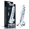 Фаллоимитатор реалистичный на присоске Lovetoy прозрачный, 19 х 3.5 см фото №1 — секс игрушки: Украина, NO TABOO