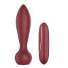 Анальный вибратор Dream Toys Romy с пультом, бордовый, 13.8 х 3.5 см фото №3 — секс игрушки: Украина, NO TABOO