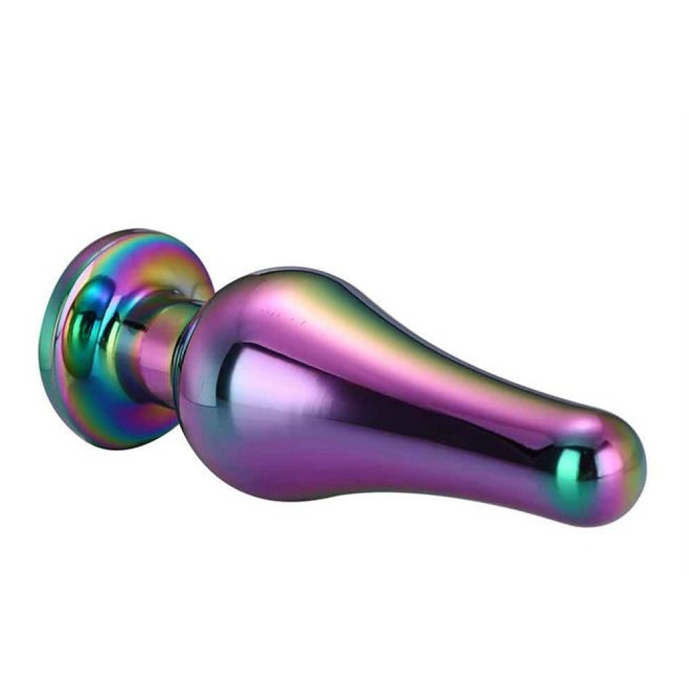 Анальная пробка конической формы Dream Toys разноцветная, M фото №4 — секс игрушки: Украина, NO TABOO