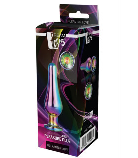 Анальна пробка, L, конічної форми Dream Toys різнокольорова - No Taboo