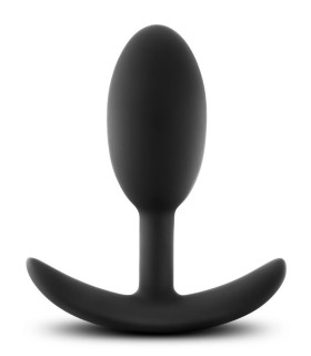 Анальная пробка со смещенным центром тяжести Blush черная, 10.5 х 4 см - No Taboo