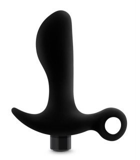 Массажер простаты Blush Anal Adventures с вибрацией, черный, 10.7 х 3.1 см - No Taboo