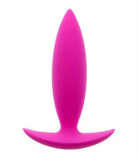 Анальная пробка Dream Toys из силикона, розовая, 9 см х 2.5 см - No Taboo