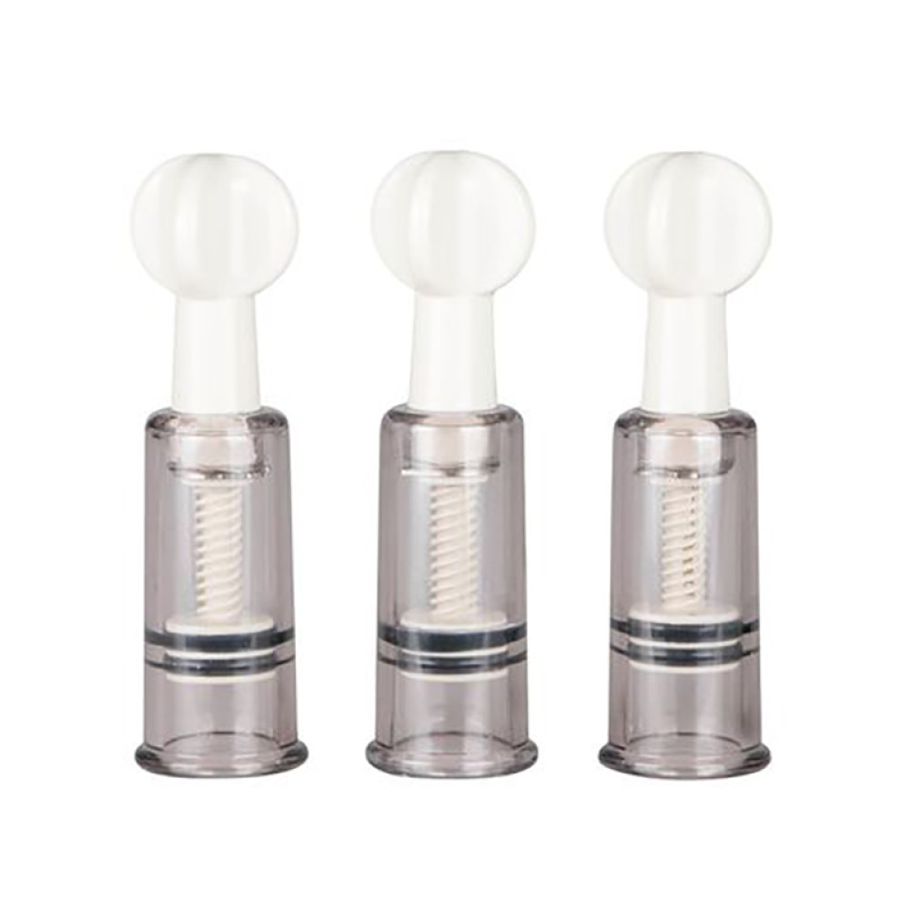 Вакуумные помпы для сосков и клитора EasyToys серые, 3 шт, 10 х 1.8 см фото №0 — секс игрушки: Украина, NO TABOO