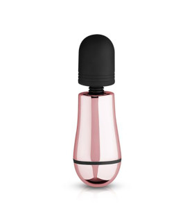 Мини вибромассажер Rosy Gold розово-черный, 12.5 х 3 см - No Taboo