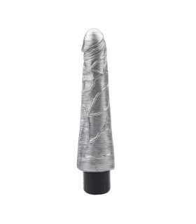 Вибратор реалистичный Chisa серебряный, 23 х 4.8 см - No Taboo