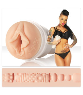 Вагина-мастурбатор в колбе, из киберкожи, Fleshlight Girls Christy Mack Attack - No Taboo