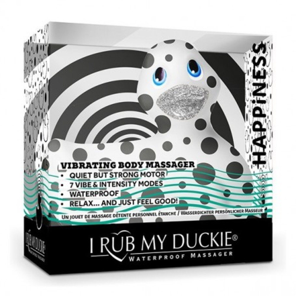Уточка вибратор I Rub My Duckie белая в черный горох фото №2 — секс игрушки: Украина, NO TABOO