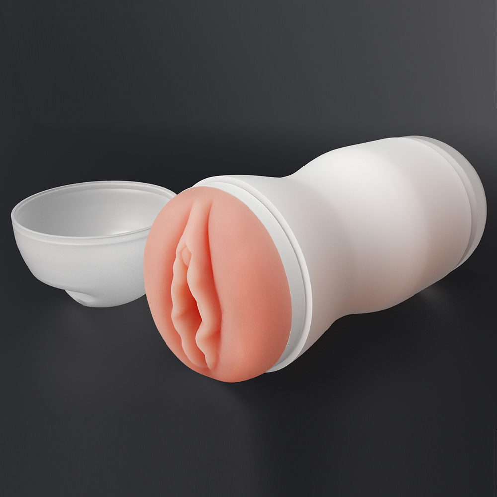 Мастурбатор вагина Love Toy бежевый, бежевый, 16 х 6.5 см фото №2 — секс игрушки: Украина, NO TABOO