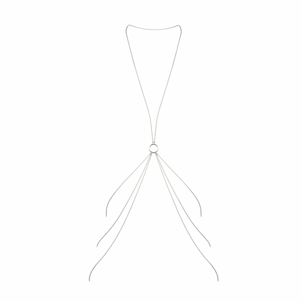 Украшение для тела Bijoux Indiscrets Magnifique 8 Body Chain, серебристое, фото №3 — секс шоп Украина, NO TABOO