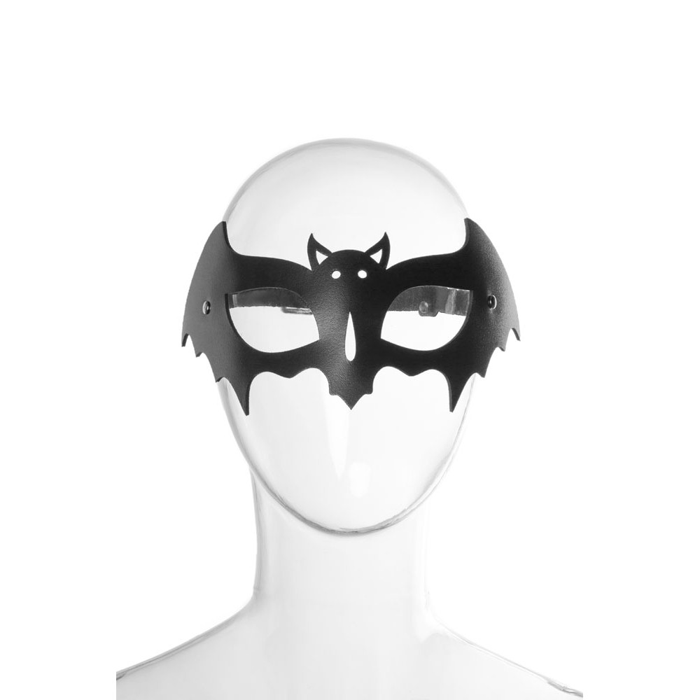 Маска на глаза в виде летучей мыши LA7 Candy Hero, из натуральной кожи, черная, One Size, фото №6 — секс шоп Украина, NO TABOO