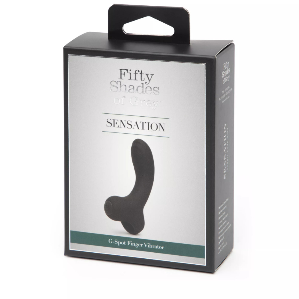 Вибратор на палец для точки G Fifty Shades of Grey Sensation черный, 10 х 2.5 см фото №2 — секс игрушки: Украина, NO TABOO