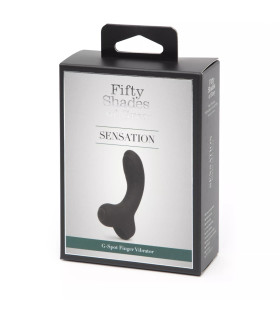 Вибратор на палец для точки G Fifty Shades of Grey Sensation черный, 10 х 2.5 см - No Taboo