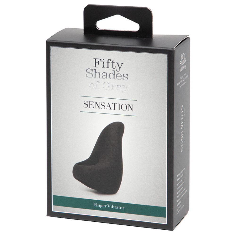 Вибратор на палец Fifty Shades of Grey Sensation, черный, 6.1 х 3.3 см фото №2 — секс игрушки: Украина, NO TABOO